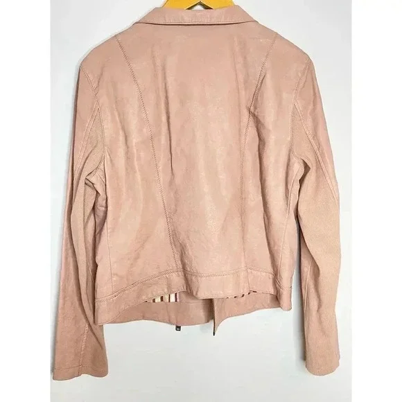 Anthropologie Ett:twa Ripley Faux Leather Moto Jacket size PM - Picture 2 of 10